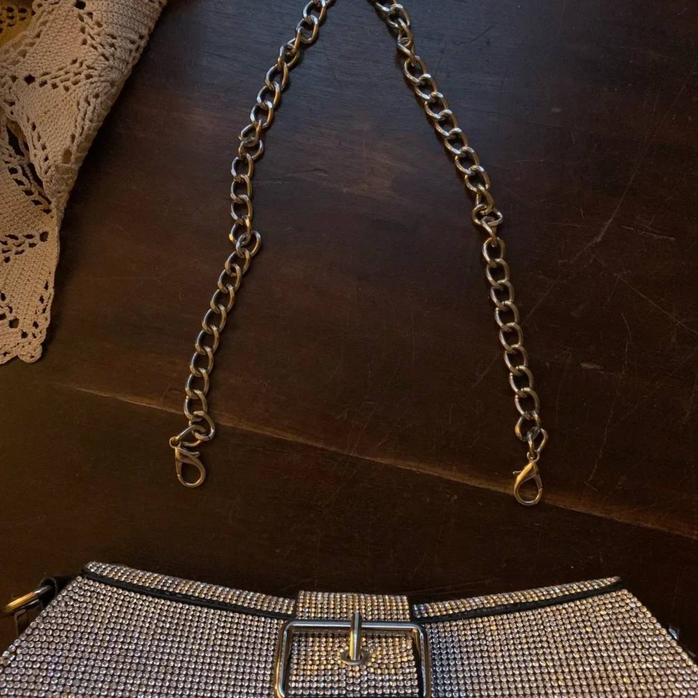 🎉 🥂 🍾Elegant Rhinestone Silver Women's Handbag - Picture 6 of 14